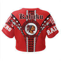 Hawaii - Kahuku High All - over Print Crop Top T-shirt AH - Polynesian Pride