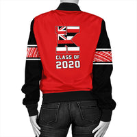 (Personalized) Hawaii Bomber Jacket - Kahuku High Custom Your Class Bomber Jacket AH - Polynesian Pride