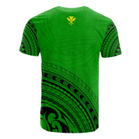 Hawaii All Over T Shirt Kanaka Maoli Polynesian Tribal Green Version - Polynesian Pride