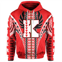 Hawaii Hoodie Kauai High Zip Hoodie - Polynesian Pride