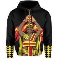 King Kanaka Kauka Zipper Hoodie Black - Polynesian Pride