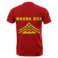 King Mauna Kea Kauka T Shirt Red - Polynesian Pride