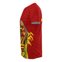 King Mauna Kea Kauka T Shirt Red - Polynesian Pride