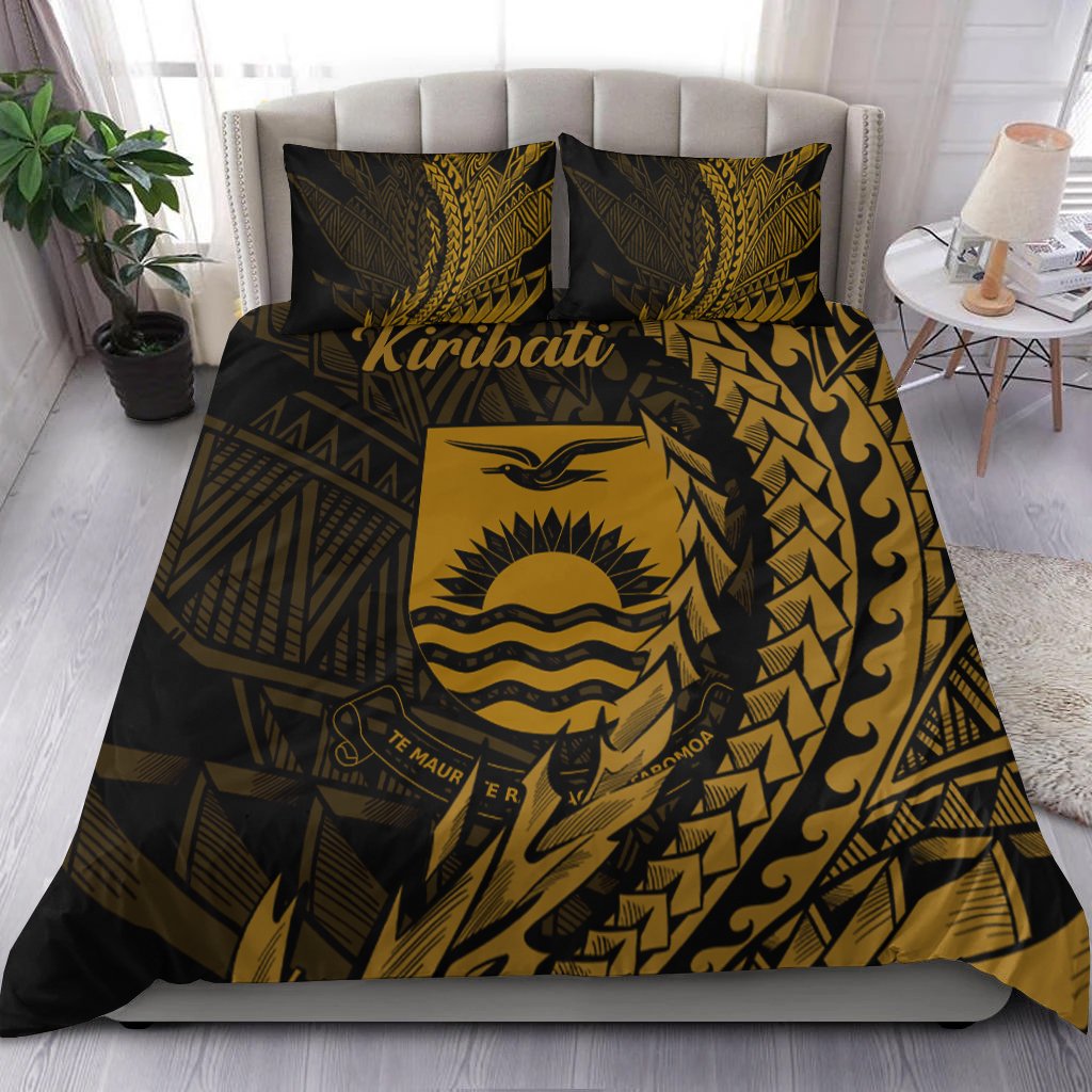 Kiribati Bedding Set - Wings Style Black - Polynesian Pride