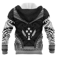 Kosrae Polynesian Chief Custom Zip up Hoodie Black Version Unisex Black - Polynesian Pride
