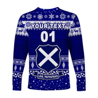 (Custom Personalised) St. Andrew's High School Christmas Long Sleeve Shirt Simple Style LT8 - Polynesian Pride