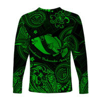 Hawaii State Fish: Humuhumu Nukunuku Apua'a Polynesian Long Sleeve Shirt Unique Style - Green LT8 - Polynesian Pride