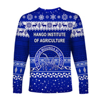 Hango Institute of Agriculture Christmas Long Sleeve Shirt Simple Style LT8 - Polynesian Pride