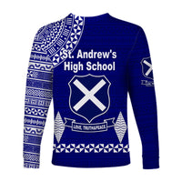 St. Andrew's High School Long Sleeve Shirt Simple Style LT8 - Polynesian Pride