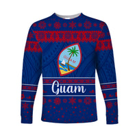 (Custom Personalised) Guam Christmas Long Sleeve Shirt Simple Style LT8 - Polynesian Pride