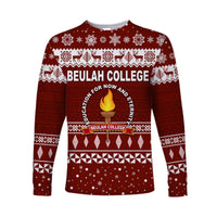 Tonga Beulah College Christmas Long Sleeve Shirt Simple Style LT8 Unisex Green - Polynesian Pride