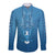Philippines Long Sleeve Button Shirt Sun Filipino Blue Barong LT13 Unisex Blue - Polynesian Pride