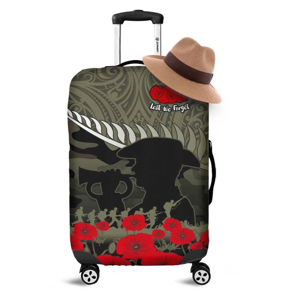 New Zealand ANZAC 2022 Luggage Covers Maori Camouflage LT14 Blue - Polynesian Pride