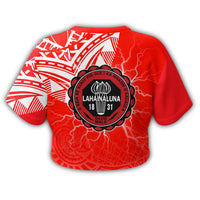 hawaiiCrop Top T - Shirt - Lahainaluna High Crop Top T - Shirt - Forc Style AH - Polynesian Pride
