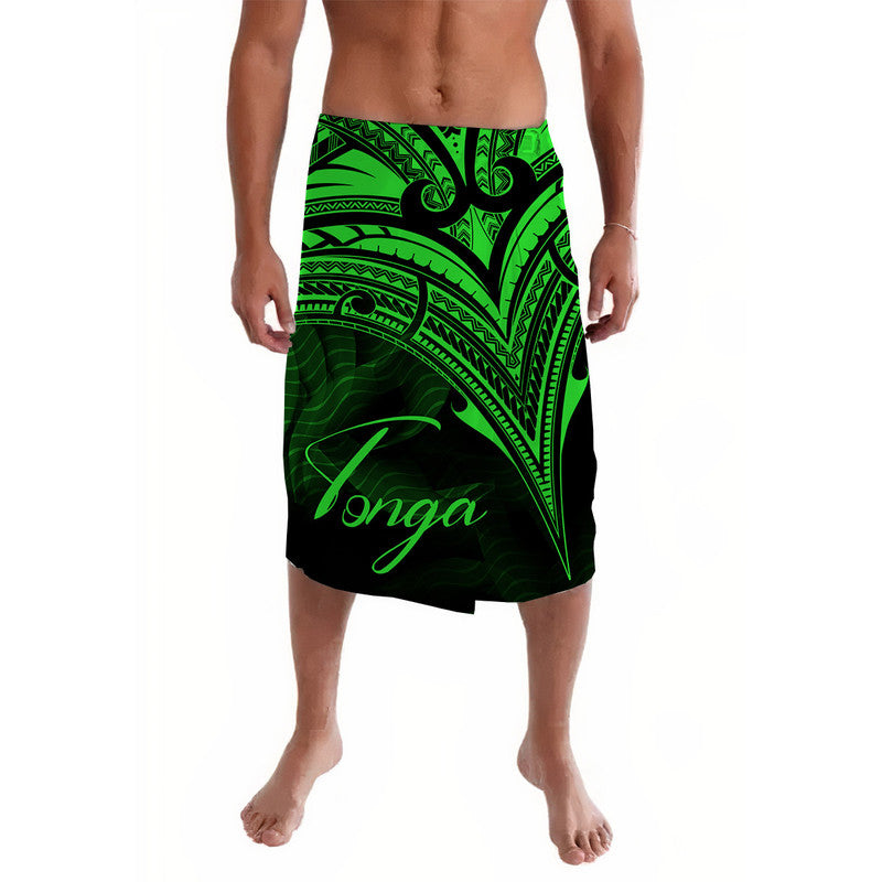 Tonga Lavalava Green Color Cross Style LT8 - Polynesian Pride