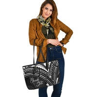 Chuuk State Leather Tote - Cross Style - Polynesian Pride