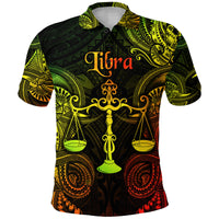 Libra Zodiac Polynesian Polo Shirt Unique Style Reggae LT8 - Polynesian Pride