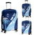 Personalised Fiji Sevens Luggage Cover Kaiviti Kesakesa LT7 Blue - Polynesian Pride