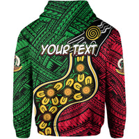 Custom Vanuatu Mix Aboriginal Hoodie LT6 - Polynesian Pride