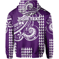 Custom Kakau Hawaiian Polynesian Hoodie Purple LT6 - Polynesian Pride