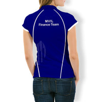 Custom MVIL Team Blue Women Polo Shirt LT12 - Polynesian Pride