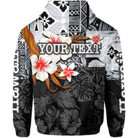 Custom Hawaii Fish Hook Zip Hoodie Black Style LT6 - Polynesian Pride