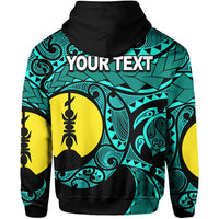 Custom New Caledonia Hoodie Turquoise Color LT6 - Polynesian Pride