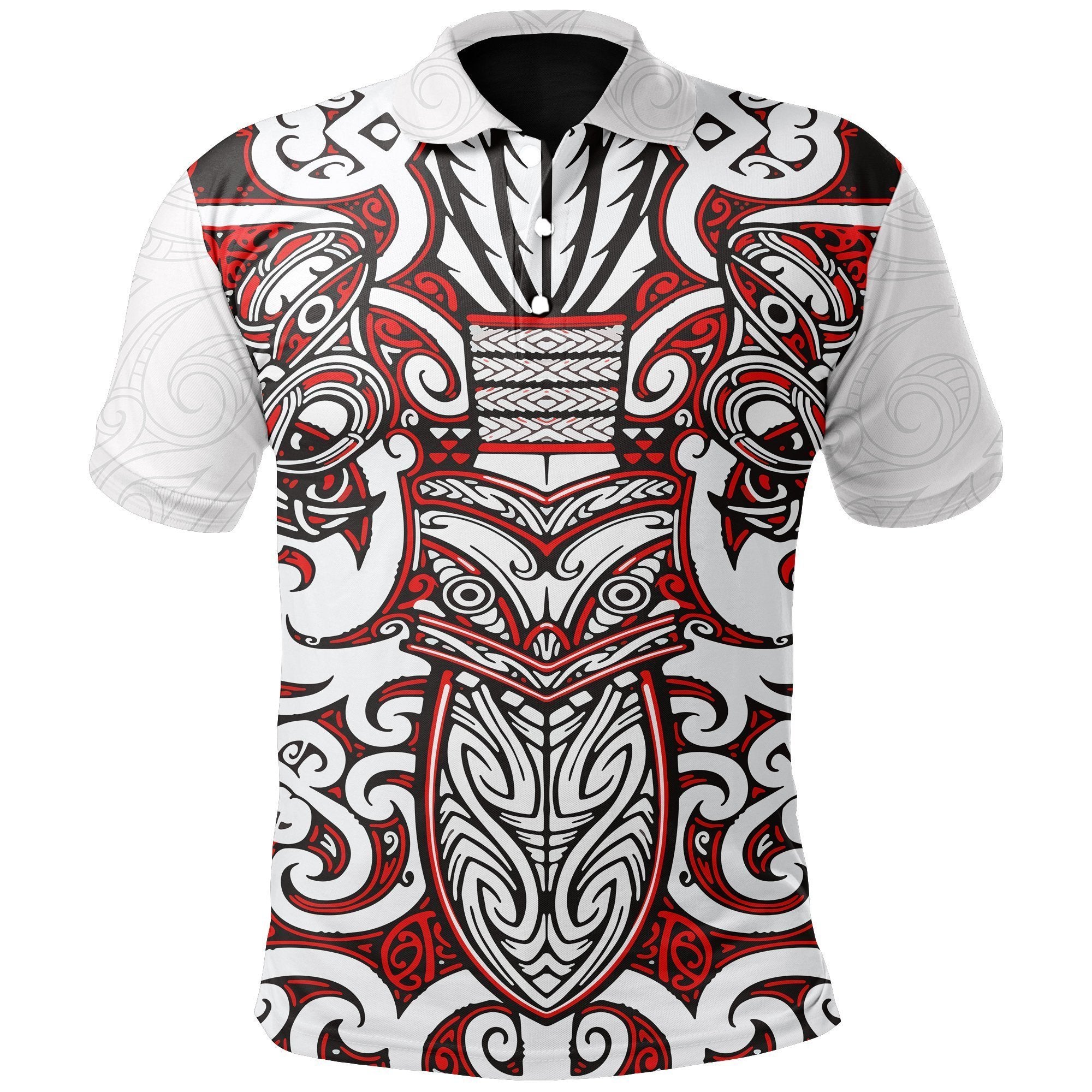 New Zealand Rugby Shirts, Warrior Maori Rugby Polo Shirt - Polynesian Pride