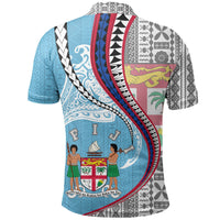 Fiji Polo Shirt Viti Flag Coat Of Arms Kanaloa Tatau Gen FJ - Polynesian Pride