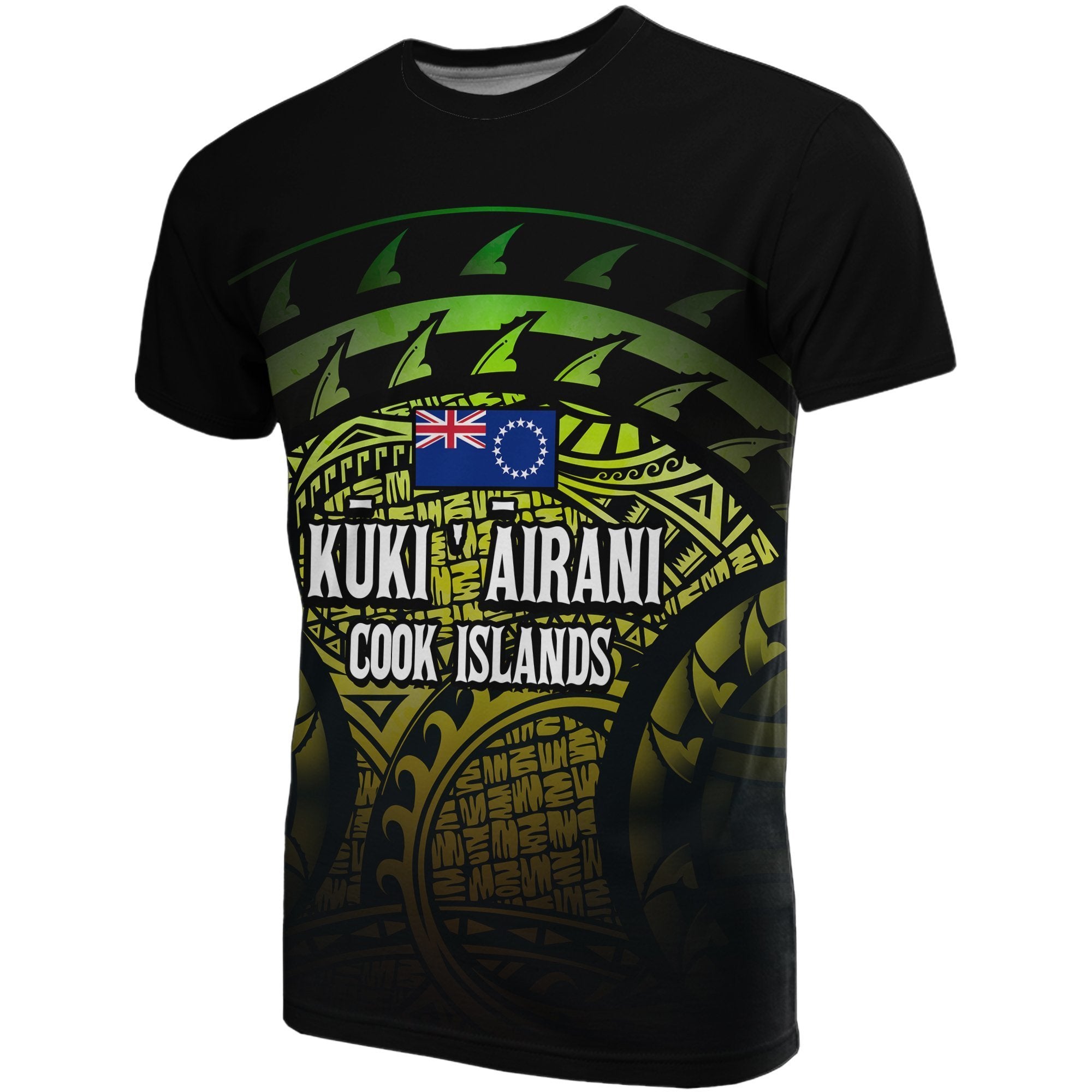 Cook islands Turtle T Shirt Unisex Black - Polynesian Pride