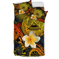 American Samoa Polynesian Bedding Set - Lauhala Turtle Plumeria Tropical - Polynesian Pride