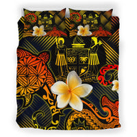 Fiji Polynesian Bedding Set - Lauhala Turtle Plumeria Tropical - Polynesian Pride