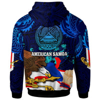 American Samoa Hoodie Happy Independence Day Samoa with Eagles Polynesian Patterns LT10 - Polynesian Pride