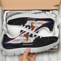 American Samoa Sneakers - Flag Wing Sport Style - Polynesian Pride