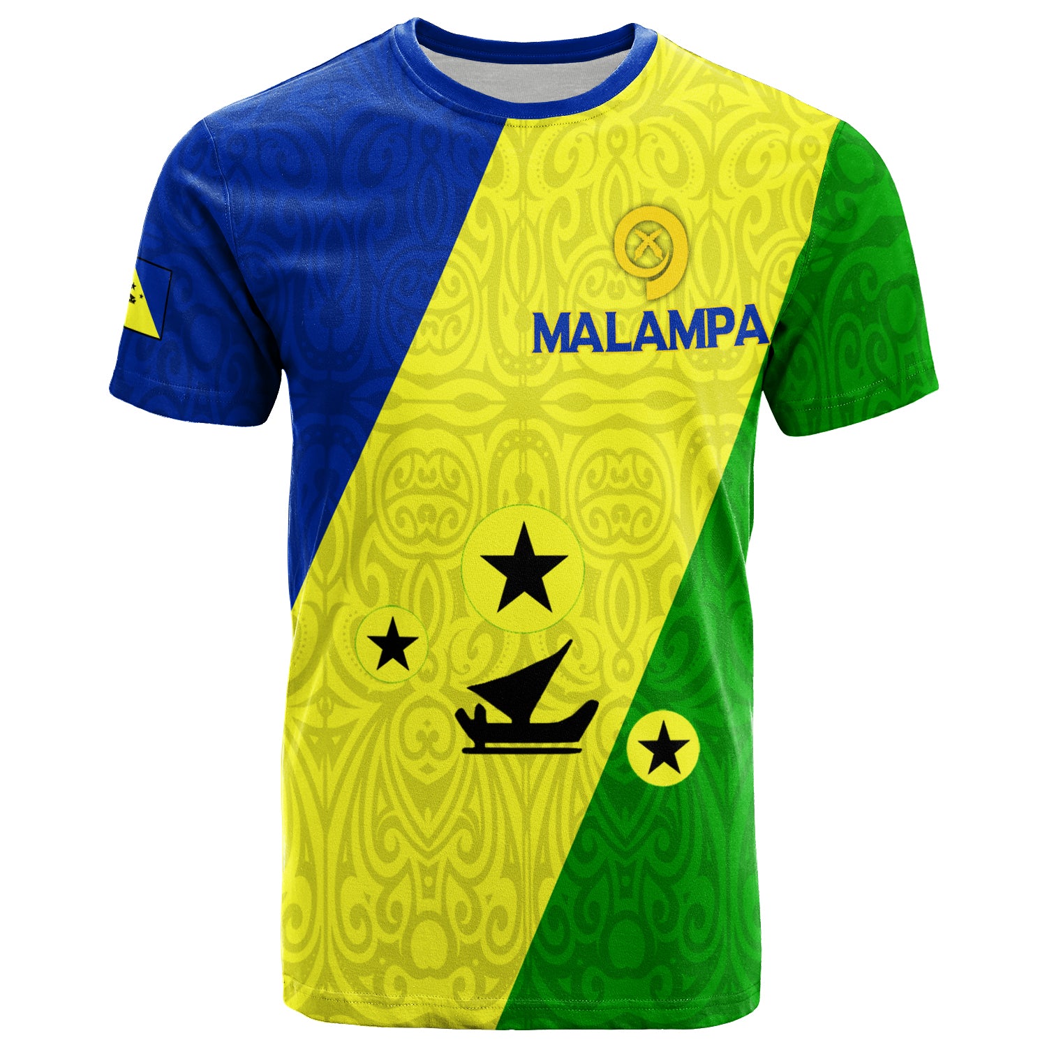 Vanuatu Malampa Province T Shirt Flag Style LT12 Unisex Yellow - Polynesian Pride