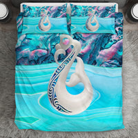 Maori Manaia X Paua Shell New Zealand Bedding Set - Polynesian Pride