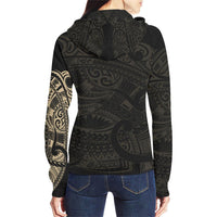 Maori Tattoo Hoodie, New Zealand Zip up Hoodie - Polynesian Pride
