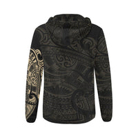 Maori Tattoo Hoodie, New Zealand Zip up Hoodie - Polynesian Pride