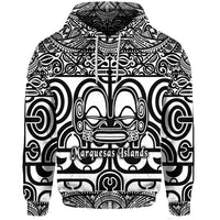 Custom Marquesas Islands Hoodie Marquesan Tattoo Simple Style Black LT8 - Polynesian Pride