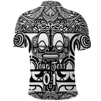 Custom Marquesas Islands Polo Shirt Marquesan Tattoo Simple Style Black LT8 - Polynesian Pride