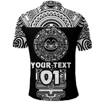 Custom Marquesas Islands Polo Shirt Marquesan Tattoo Simplified Version Black LT8 - Polynesian Pride