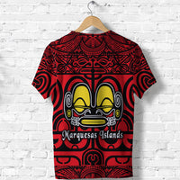Marquesas Islands T Shirt Marquesan Tattoo Simple Style Red LT8 - Polynesian Pride