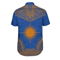 Marshall Islands Polynesian Chief Shirt - Flag Version - Polynesian Pride