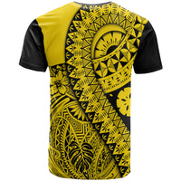 Polynesian Masi Kesa No2 Gold Style T Shirt LT9 - Polynesian Pride