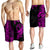Hawaii Polynesian Warrior Kakau Men Shorts-Purple LT6 - Polynesian Pride