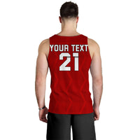 (Custom Text And Number) Tonga Rugby Sevens Men Tank Top Sporty Style LT9 - Polynesian Pride