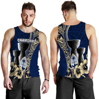 Guam Chamorro Men Tank Top Blue Style LT6 - Polynesian Pride