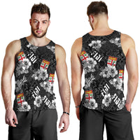 Fiji Hibiscus Men Tank Top Hawaii Style No.3 LT6 - Polynesian Pride