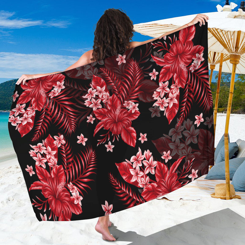 Hawaii Summer Colorful Sarong Red LT6 One Size Red - Polynesian Pride