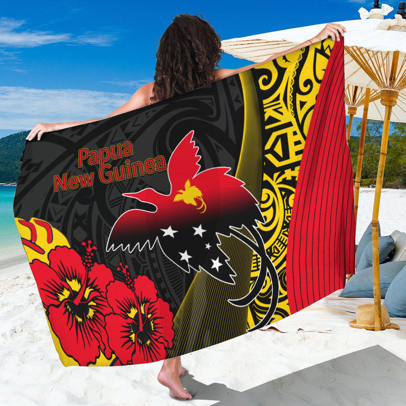 Papua New Guinea Sarong Vibe Style LT6 One Size Black - Polynesian Pride